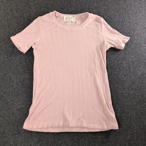 Anthropologie Pink Ribbed Top